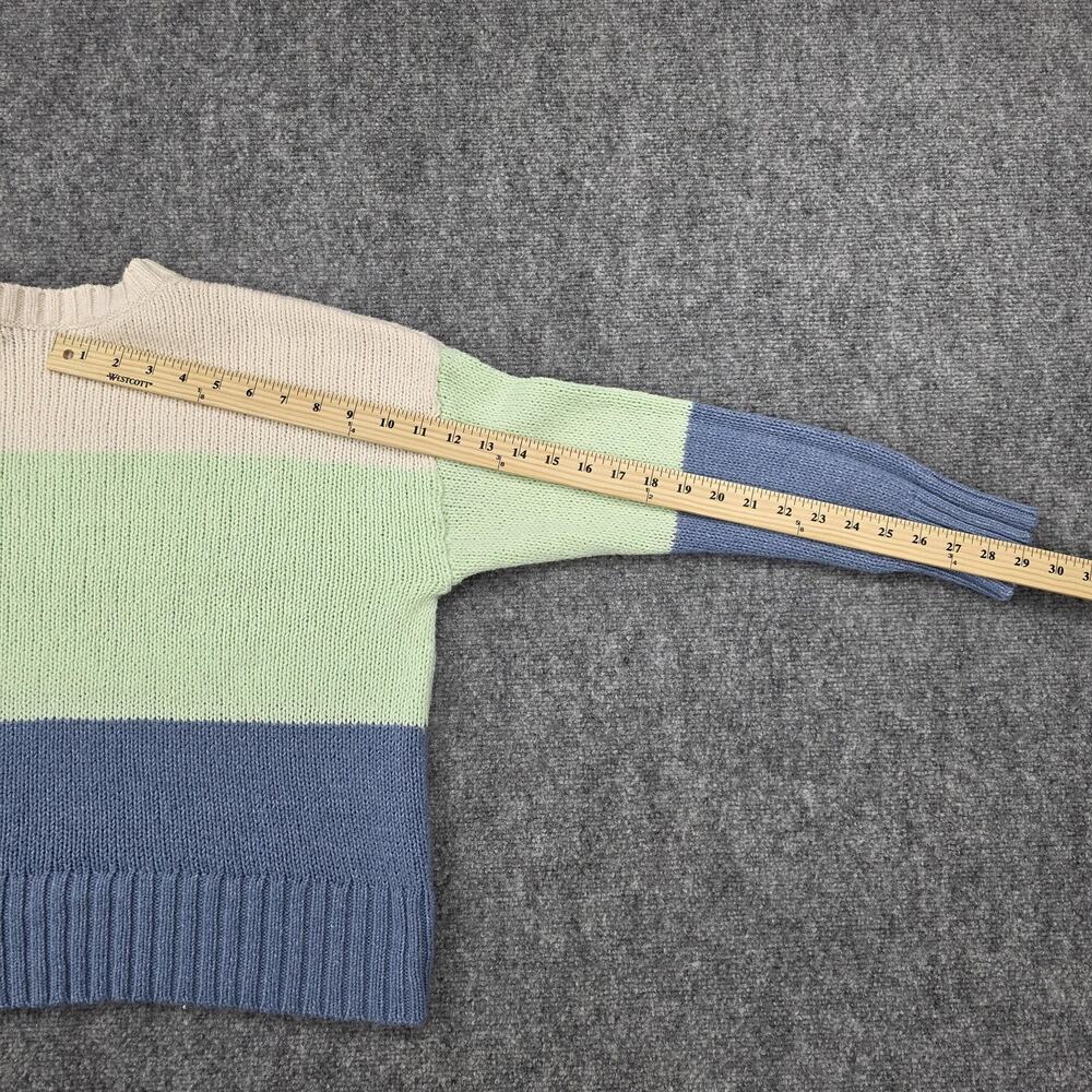 American Eagle Sweater Womens Small Striped Crewneck Pullover Knit Casual Preppy - Picture 8 of 16